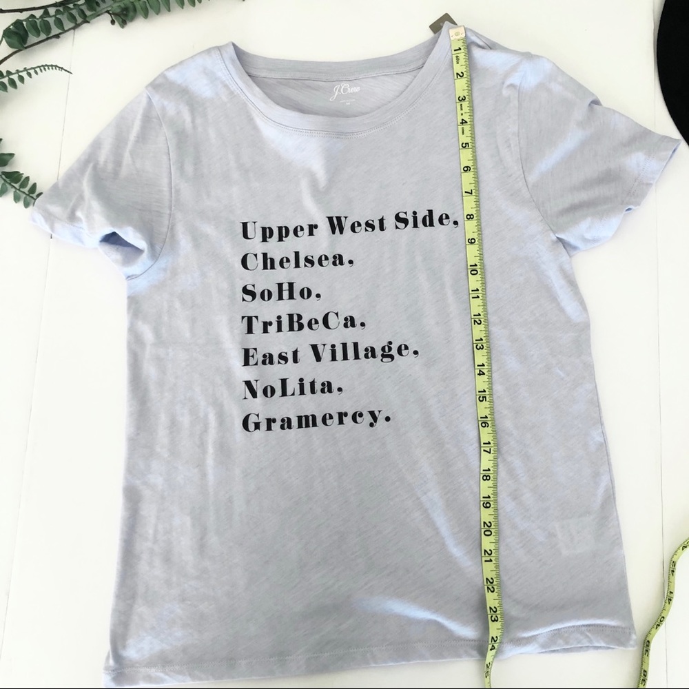 J Crew New York neighborhood t shirt.Blue. M. NWT - Picture 7 of 8